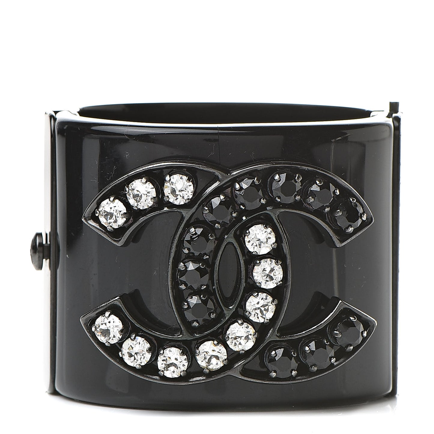 Resin Ruthenium Crystal CC Cuff Black