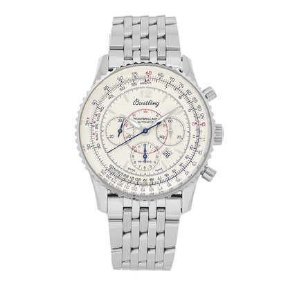 Breitling Stainless Steel 38mm Navitimer Montbrillant Chronograph Automatic Watch A41330 1 of 4