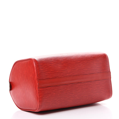 Louis Vuitton Epi Speedy 25 Castillan Red 3 of 18