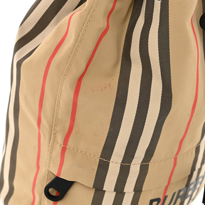 Burberry Econyl Icon Stripe Phoebe Drawcord Pouch Archive Beige 10 of 10
