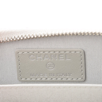 Chanel Metallic Lambskin Star Embossed Coin Purse Light Silver 6 of 8