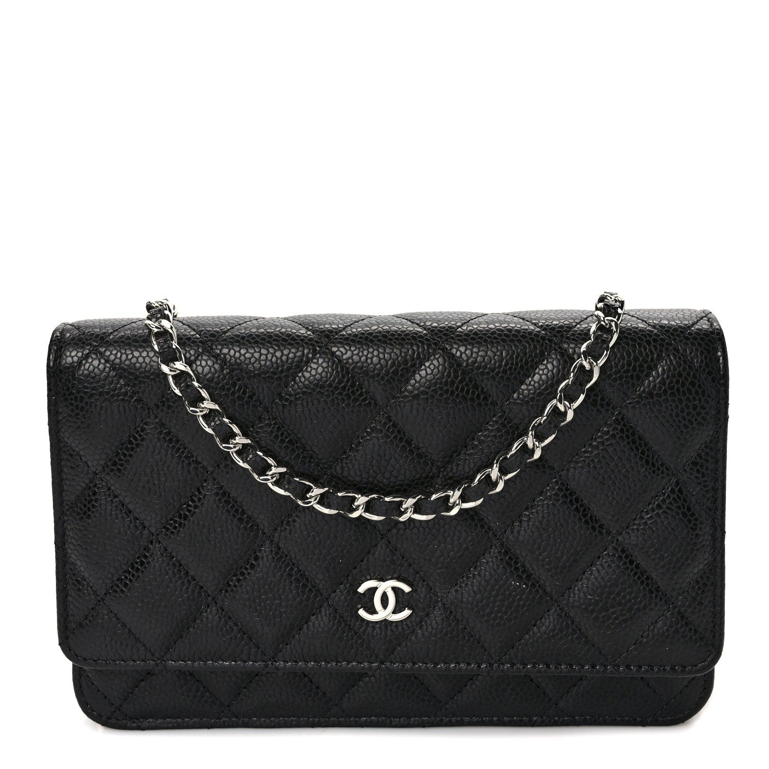Chanel Caviar Quilted Wallet on Chain WOC Black 1 of 10