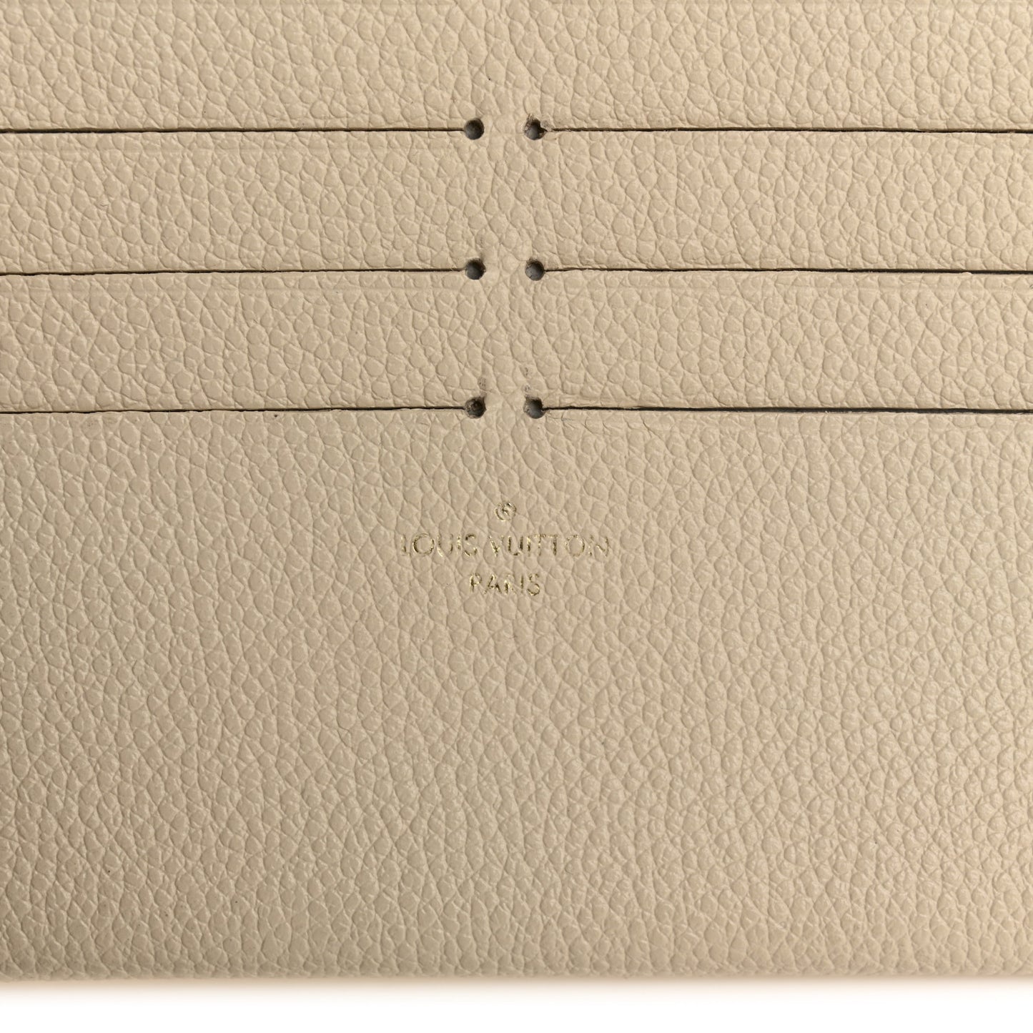 Calfskin Felicie Chain Wallet Card Holder Insert Cream
