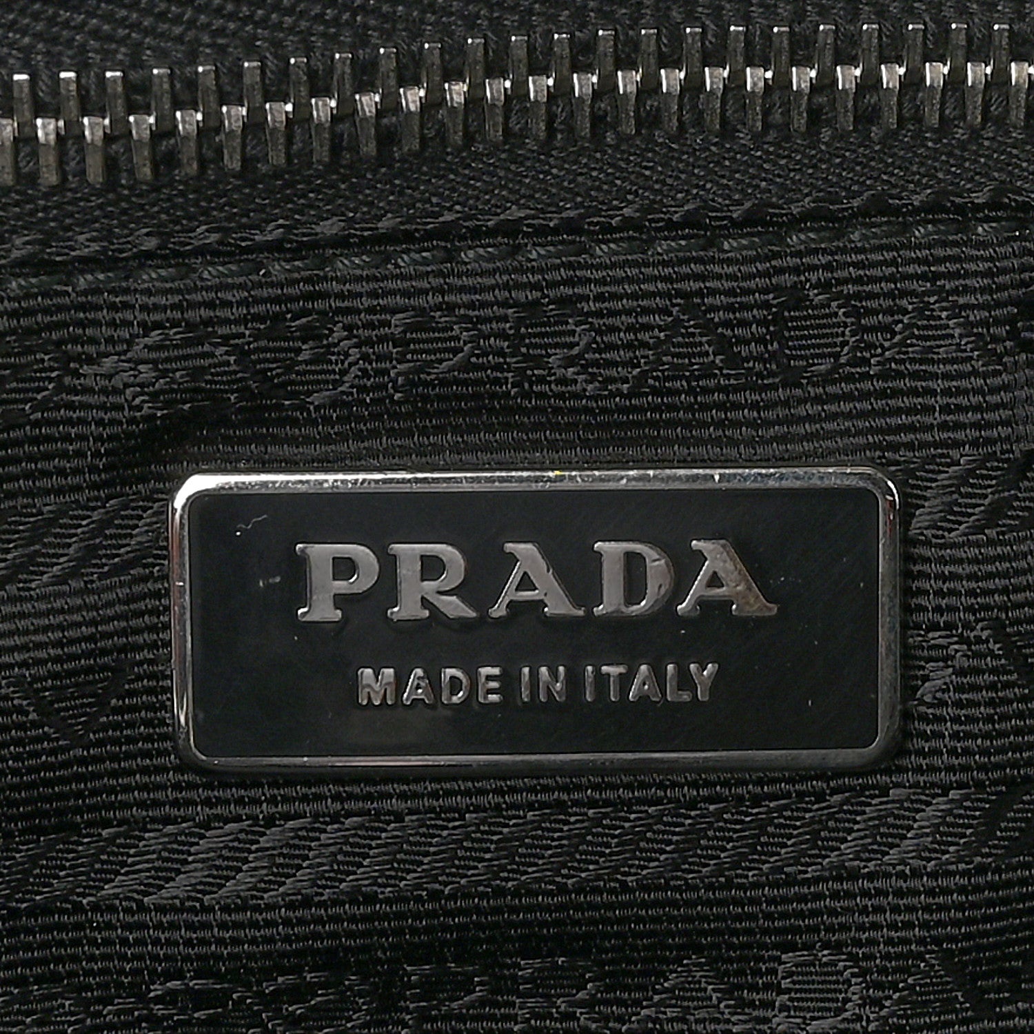 Prada Tessuto Nylon Chain Shoulder Bag Black 6 of 10