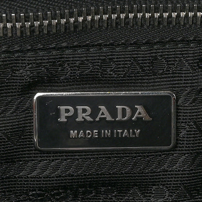 Prada Tessuto Nylon Chain Shoulder Bag Black 6 of 10
