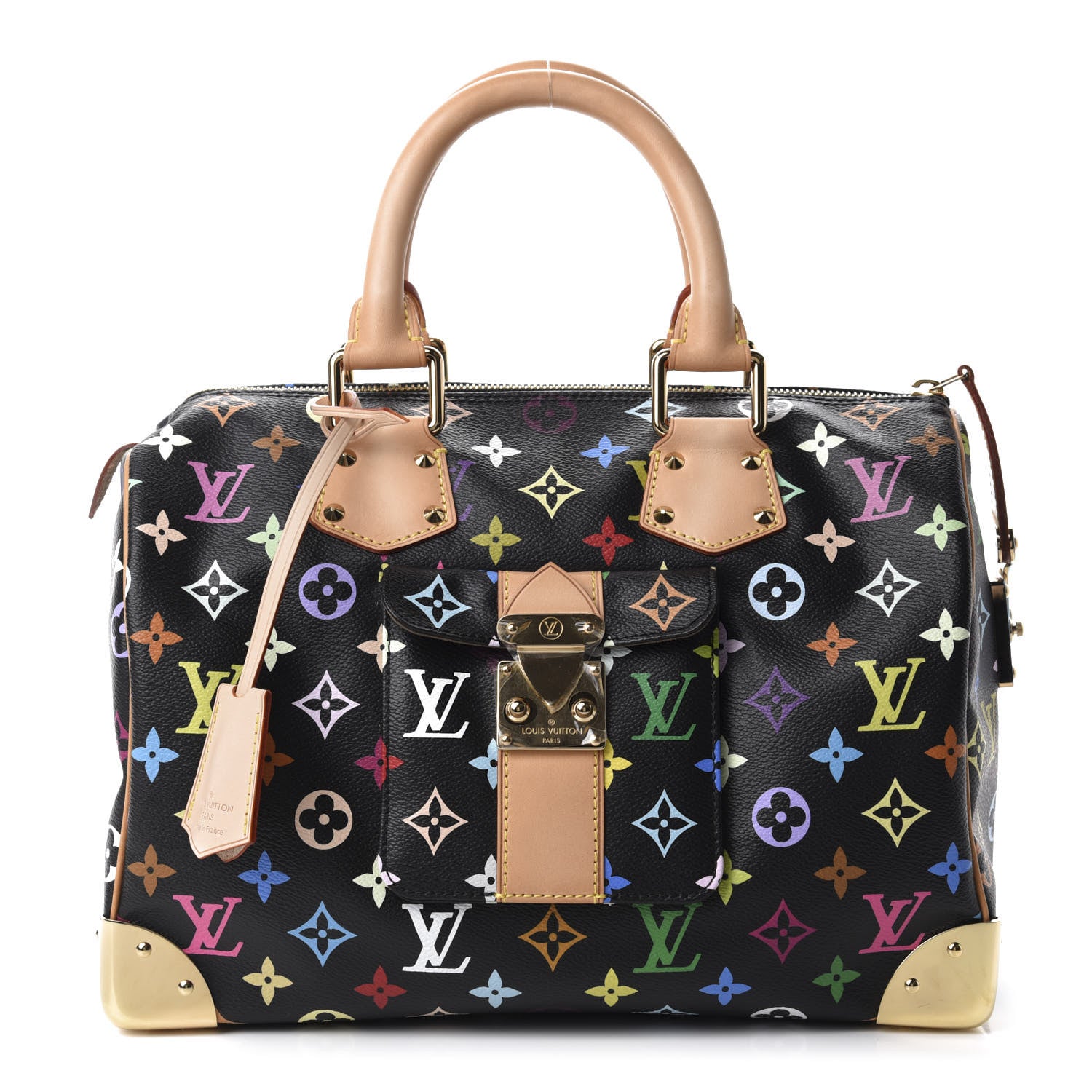 Louis Vuitton Monogram Multicolor Speedy 30 Black 1 of 9