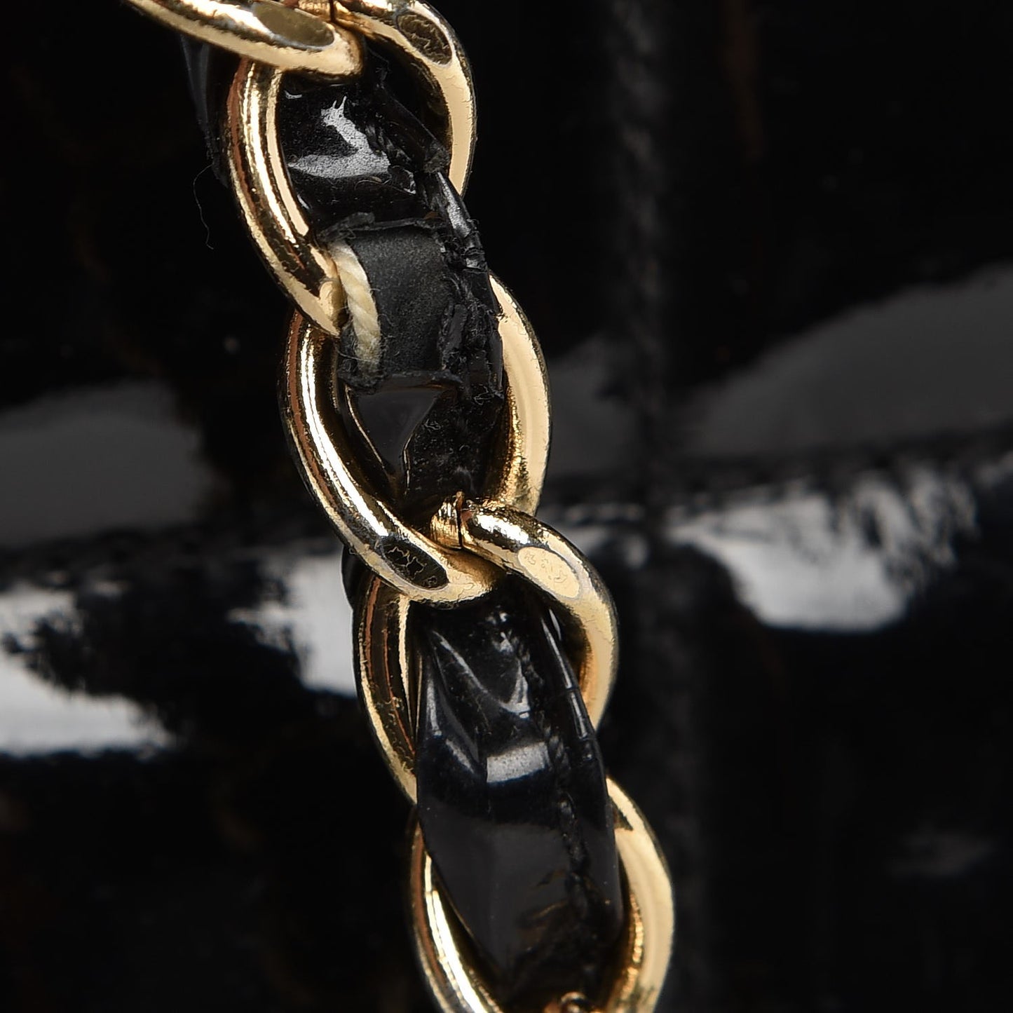 Patent Chocolate Bar CC Tote Black
