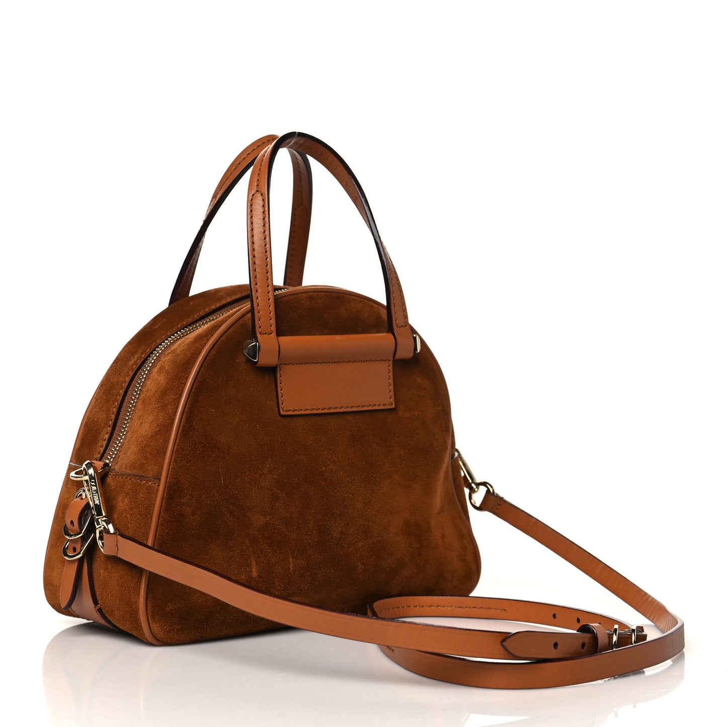 Suede Small Varenne Bowling Bag Tan