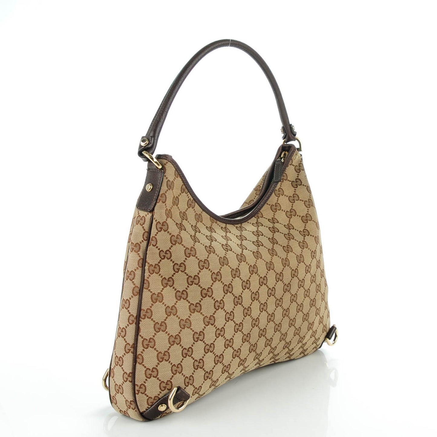 Monogram Large Abbey D Ring Hobo Dark Brown