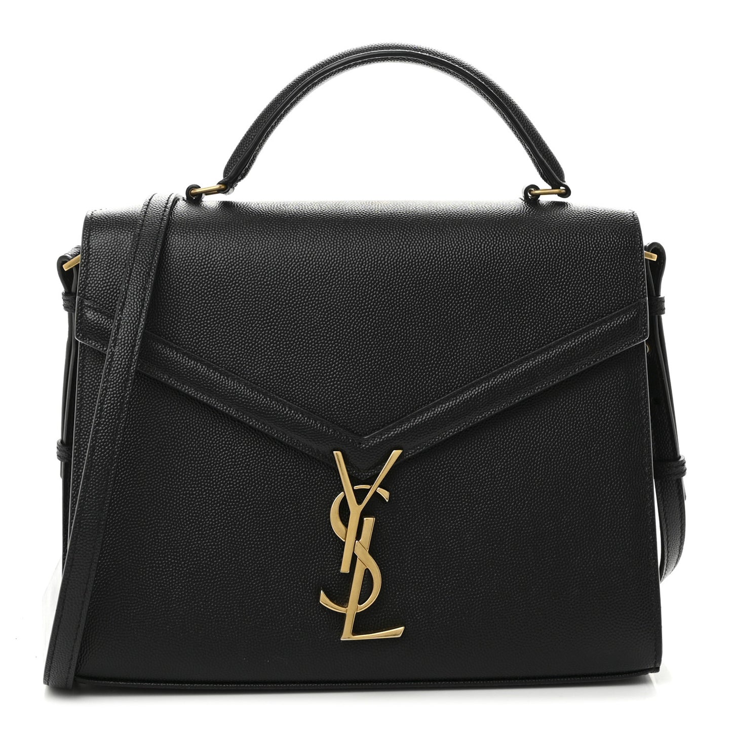Grain de Poudre Medium Classic Monogram Cassandra Top Handle Black