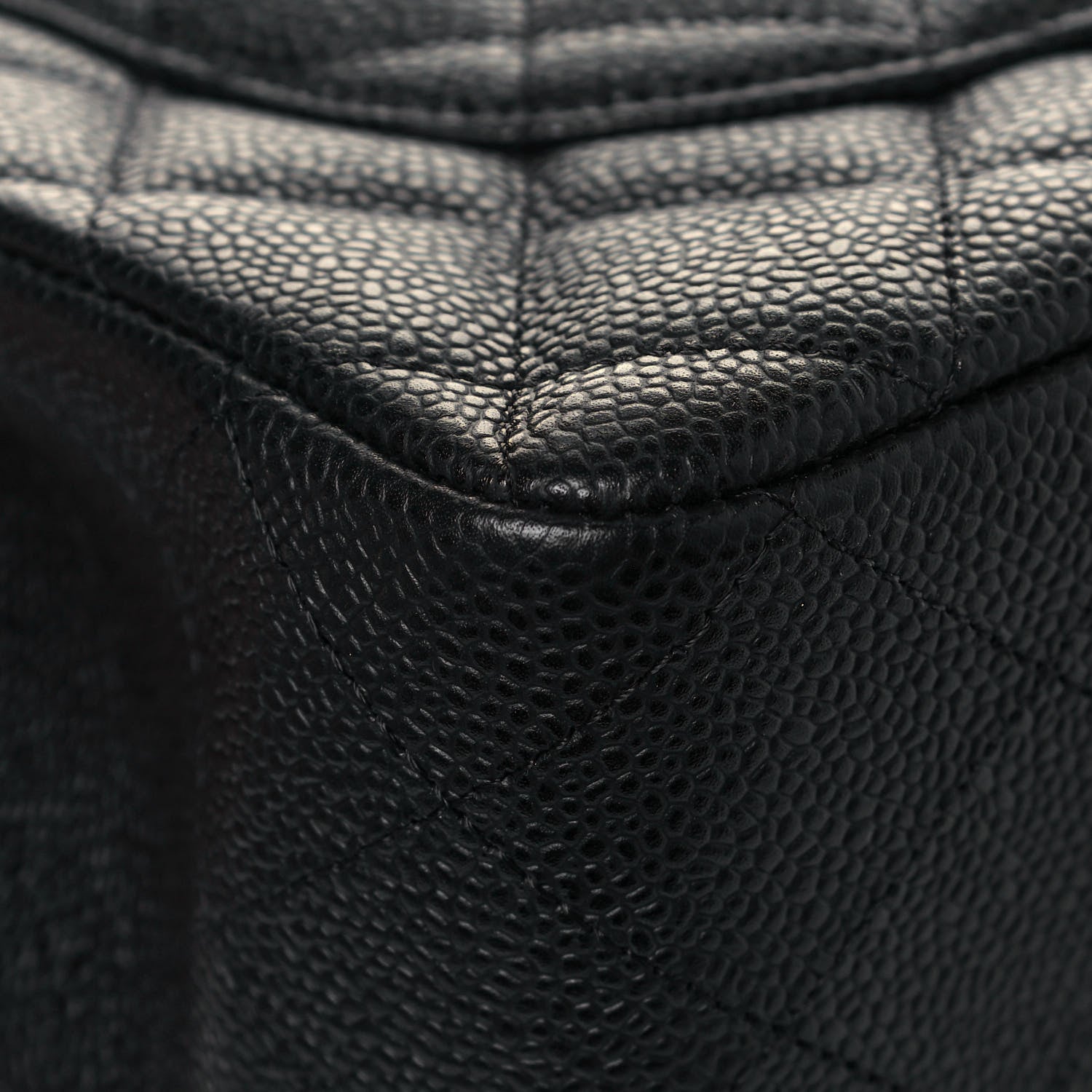 Chanel Caviar Quilted Jumbo Single Flap Black 11 of 14
