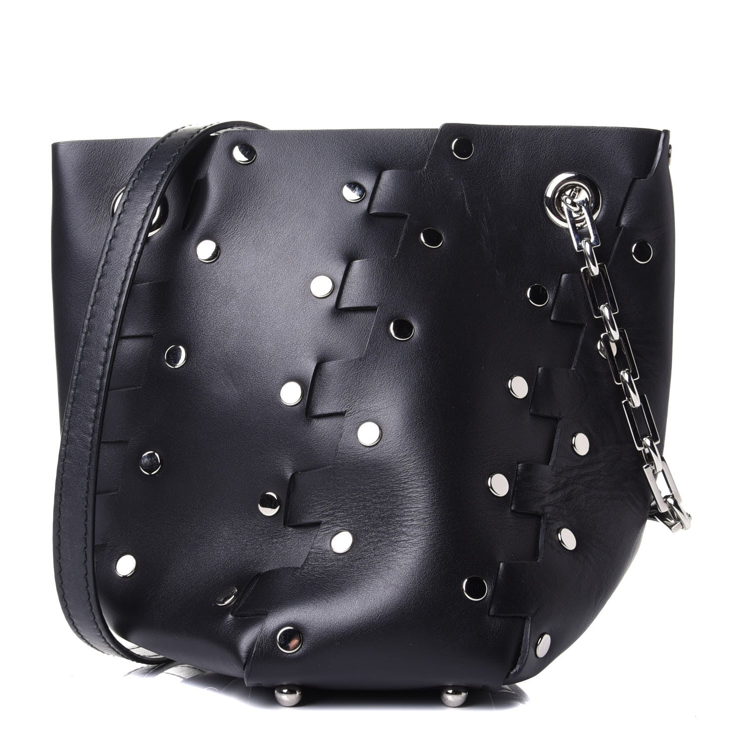 Proenza Schouler Calfskin Mini Hex Bucket Black 1 of 3