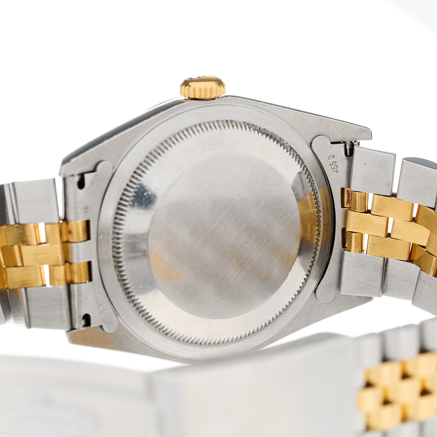 Rolex Stainless Steel 18K Yellow Gold Diamond 36mm Oyster Perpetual Datejust Watch White Roman 16233 4 of 4