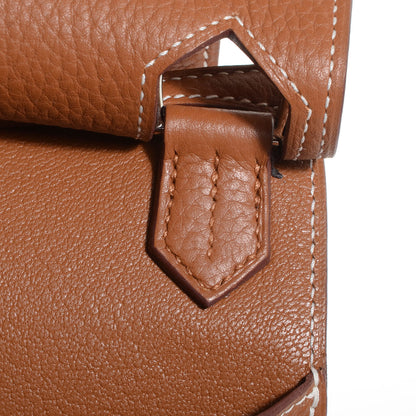 Hermes Taurillon Clemence Jypsiere 28 Gold 13 of 22