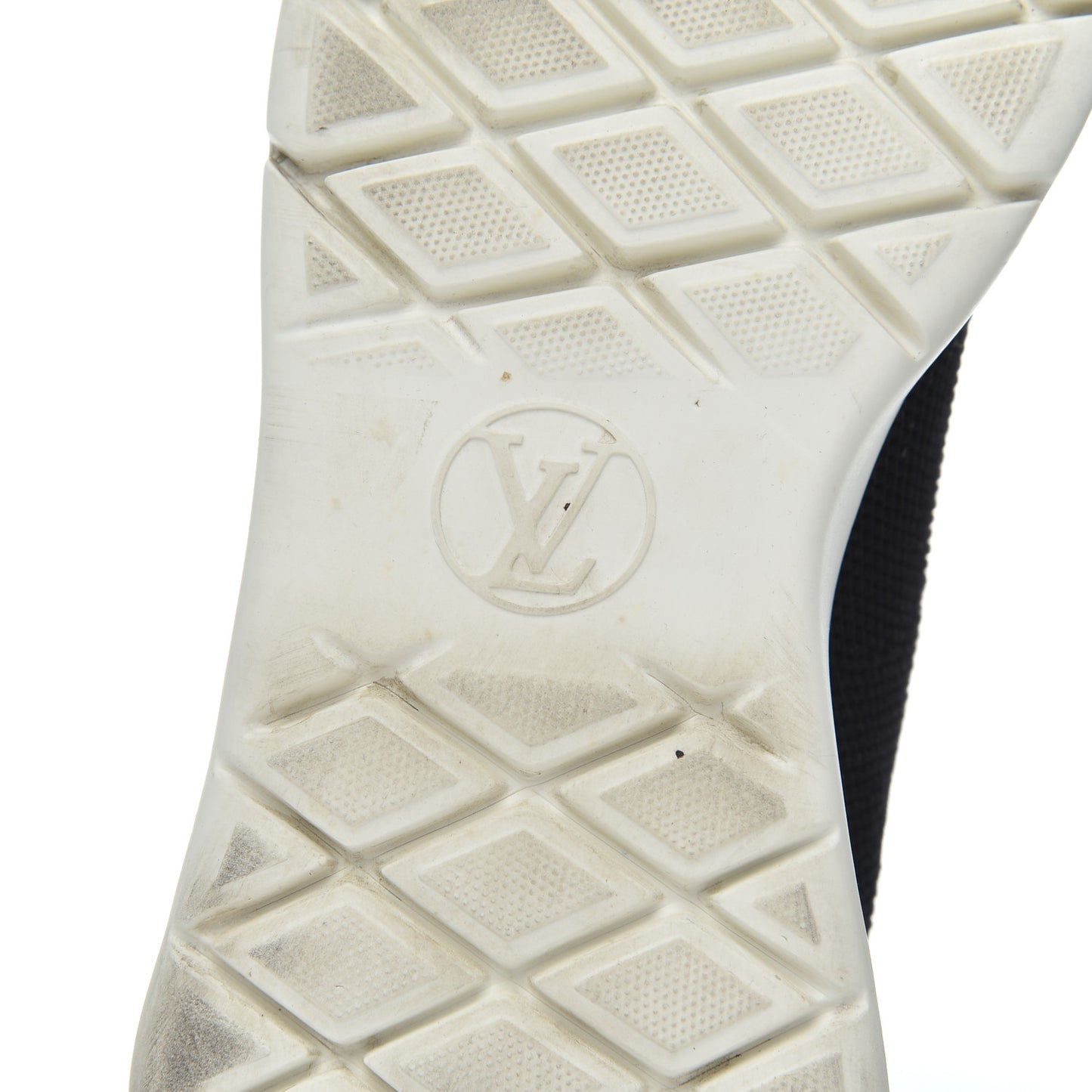 Stretch Fabric LV Black Heart Sock Sneaker 39 Black