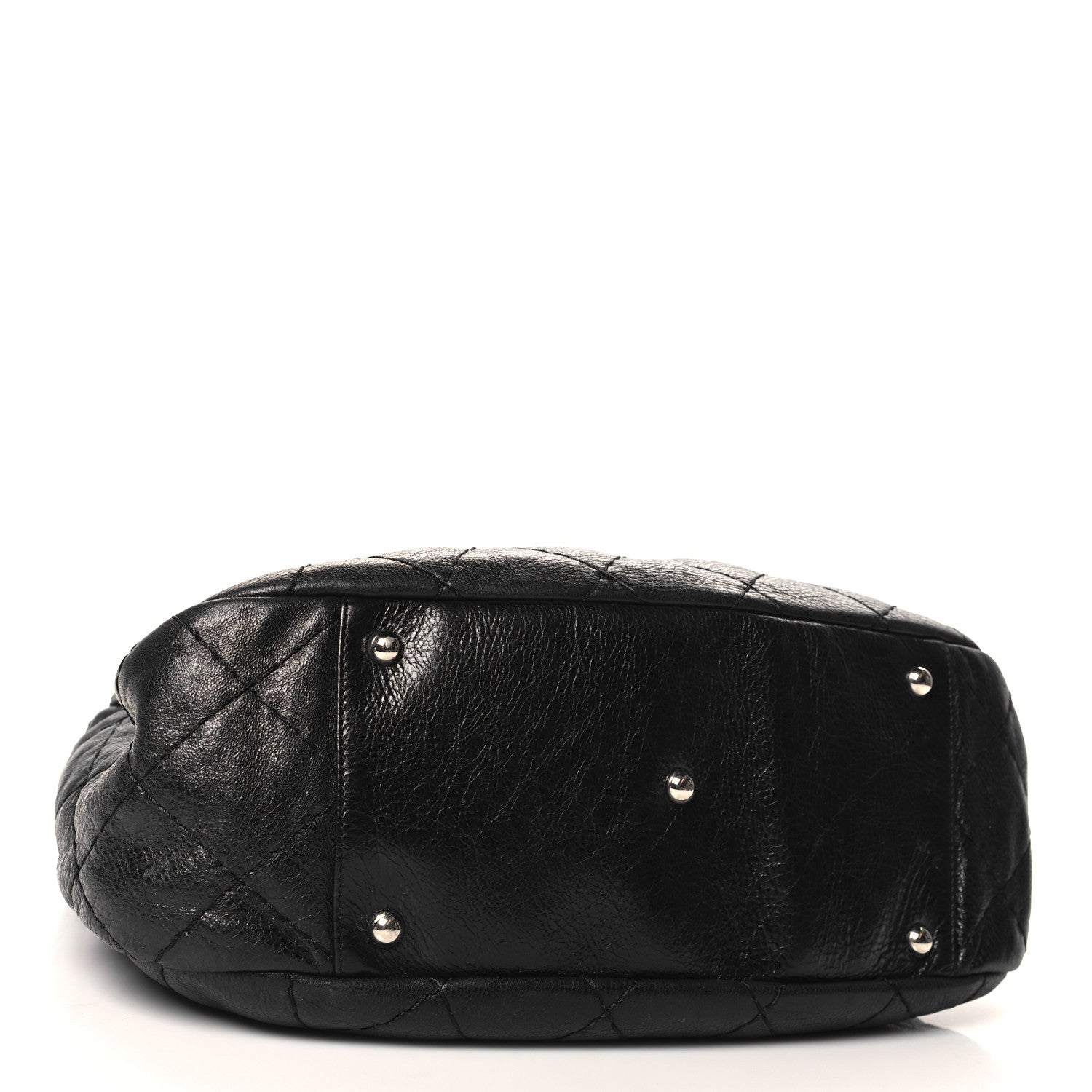 Chanel Glazed Calfskin On The Road Hobo Black 4 of 11