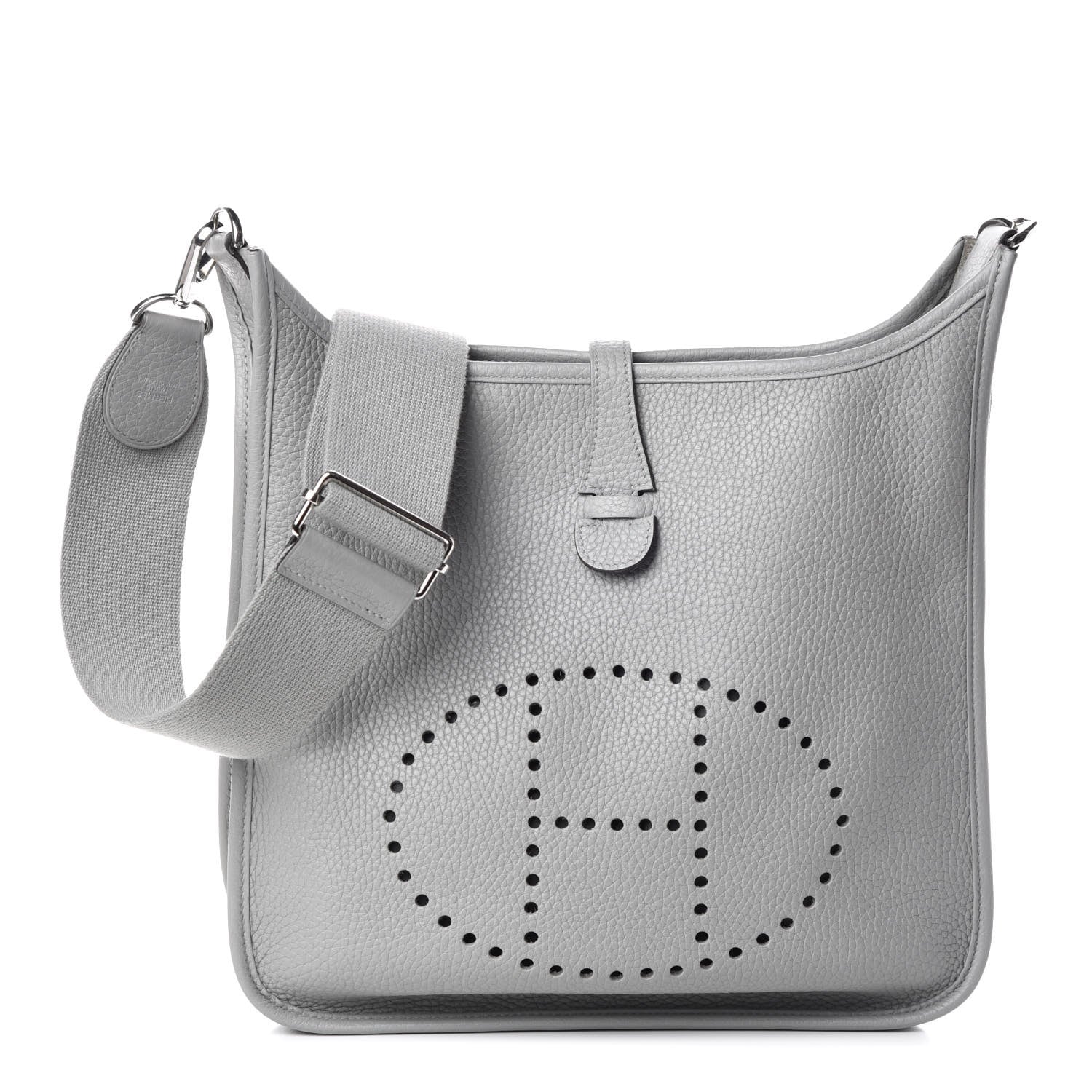 Hermes Taurillon Clemence Evelyne III PM Gris Mouette 1 of 9