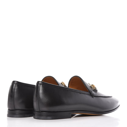 Gucci Calfskin Womens Jordaan Loafers 37.5 Black 4 of 8