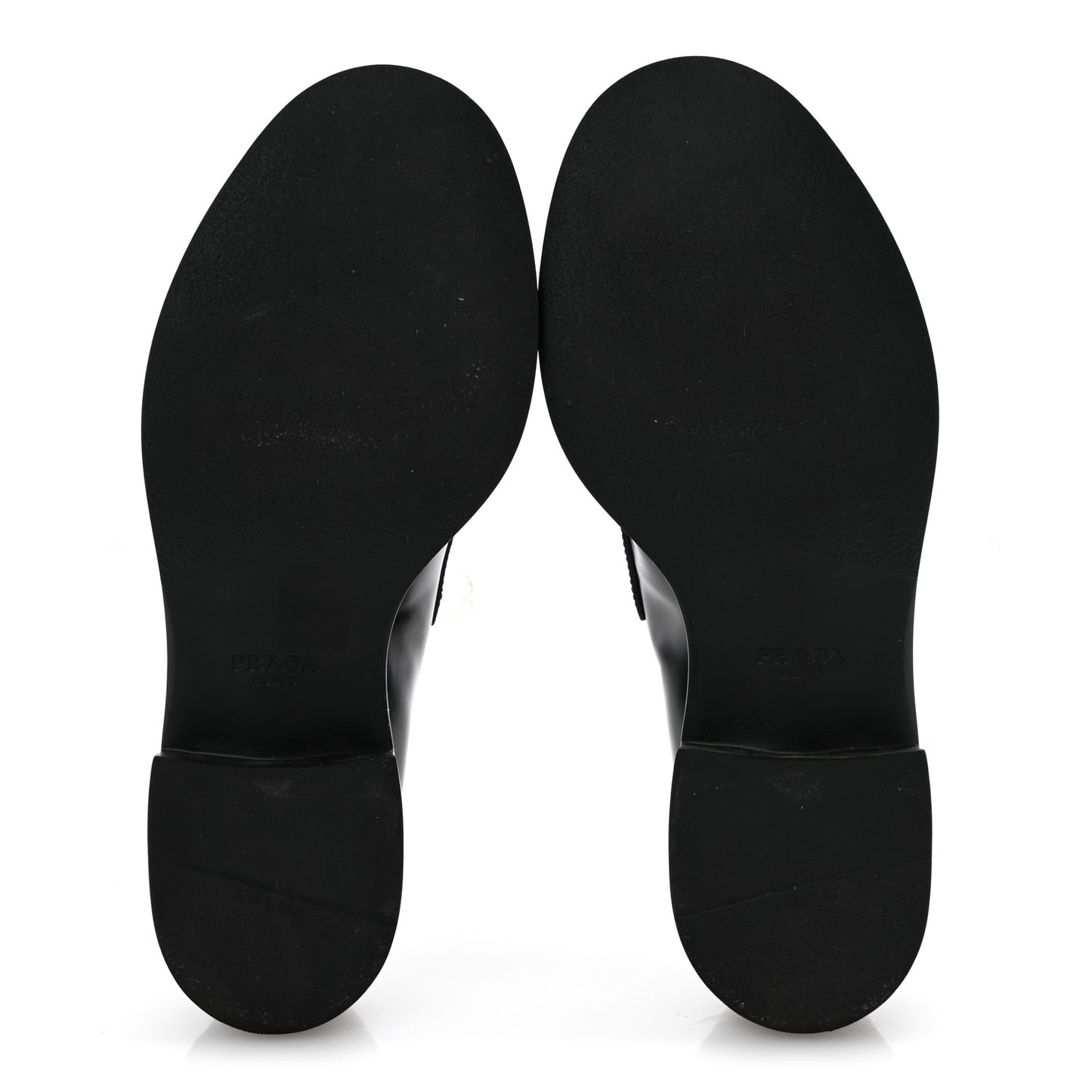 Spazzolato Metal Triangle Logo 50mm Loafers 38 Black