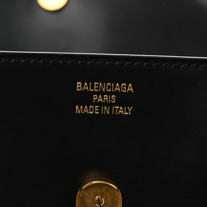 Balenciaga Natural Smooth Calfskin Medium Nano Top Handle Handbag Black 6 of 10