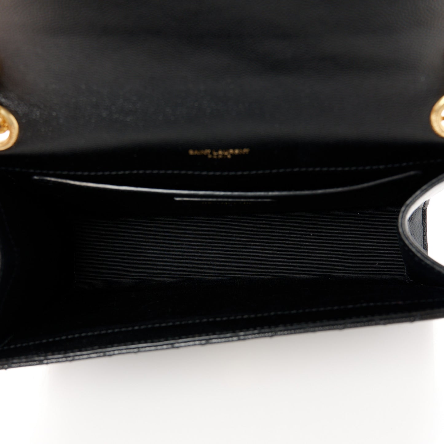 Grain De Poudre Textured Mixed Matelasse Triquilt Medium Monogram Satchel Black