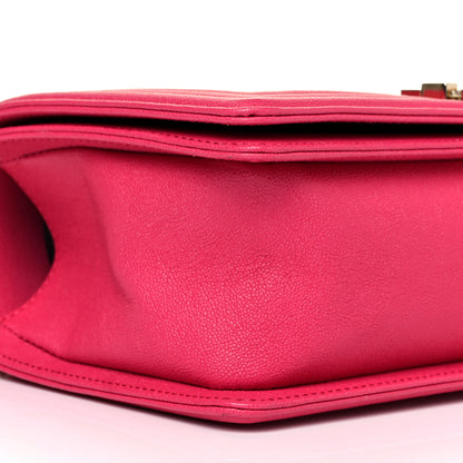 Chanel Caviar Quilted Medium Boy Flap Fuchsia 5 of 9