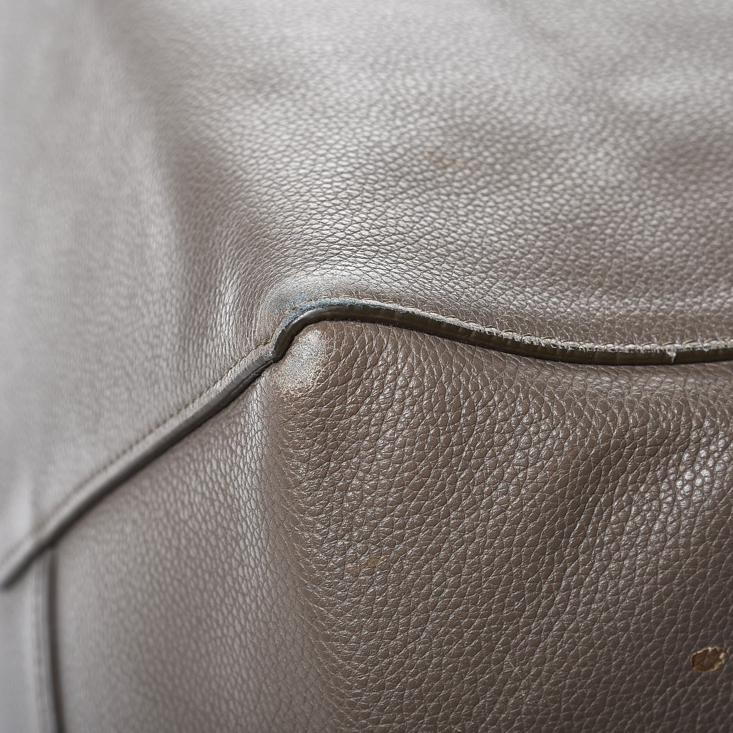Celine Soft Grained Calfskin Small Belt Cabas Phantom Taupe 9 of 11