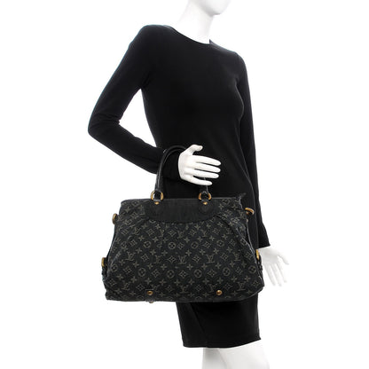 Louis Vuitton Denim Neo Cabby MM Black 2 of 10
