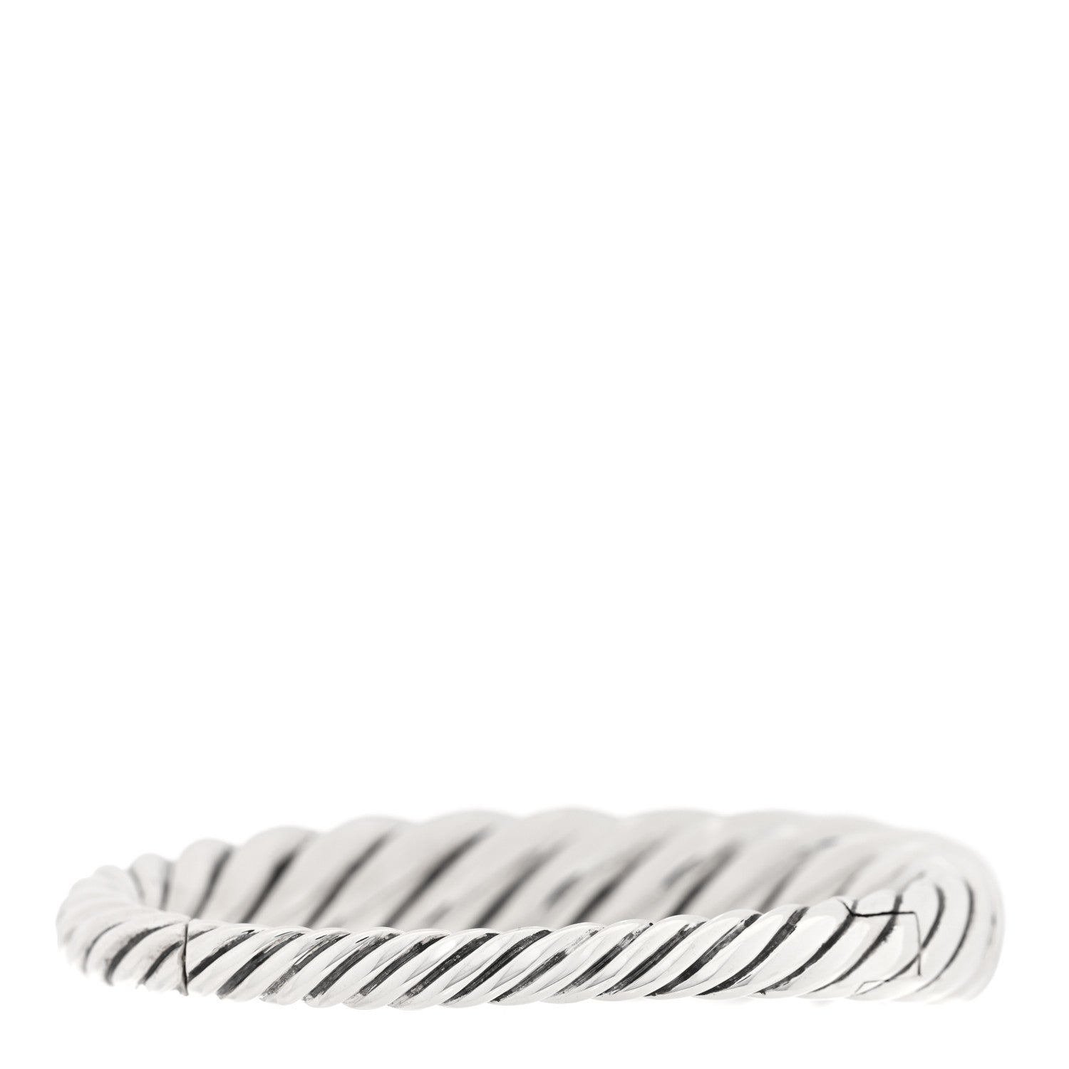 David Yurman Sterling Silver 17mm Pure Form Cable Bracelet 2 of 3