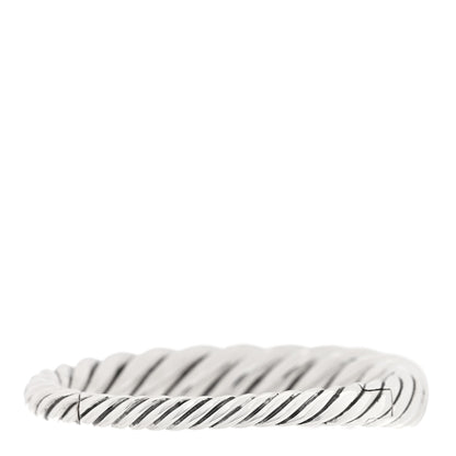 David Yurman Sterling Silver 17mm Pure Form Cable Bracelet 2 of 3