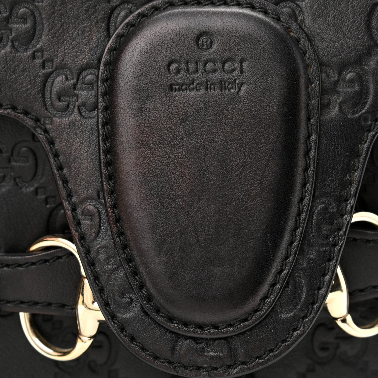 Gucci Microguccissima Medium Emily Chain Shoulder Bag Black 14 of 14
