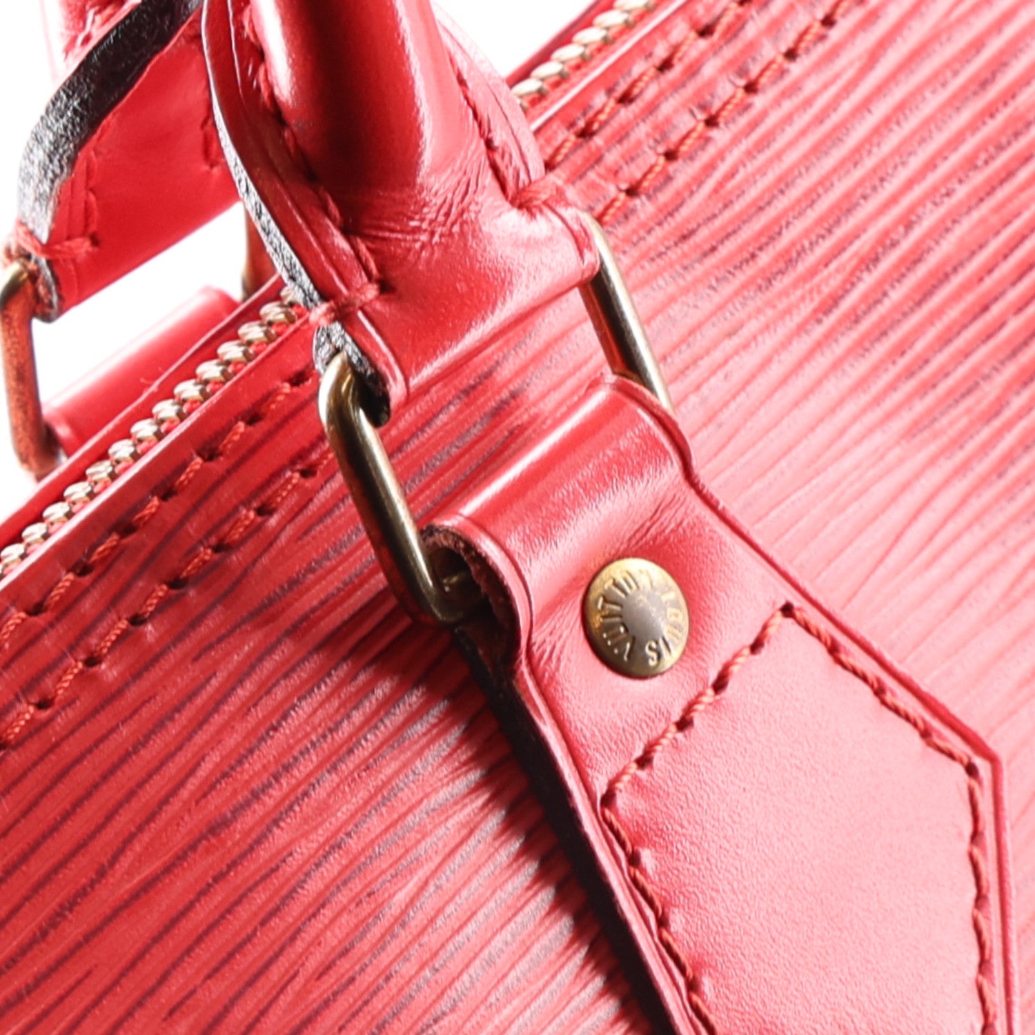 Louis Vuitton Epi Speedy 30 Castillan Red 12 of 12