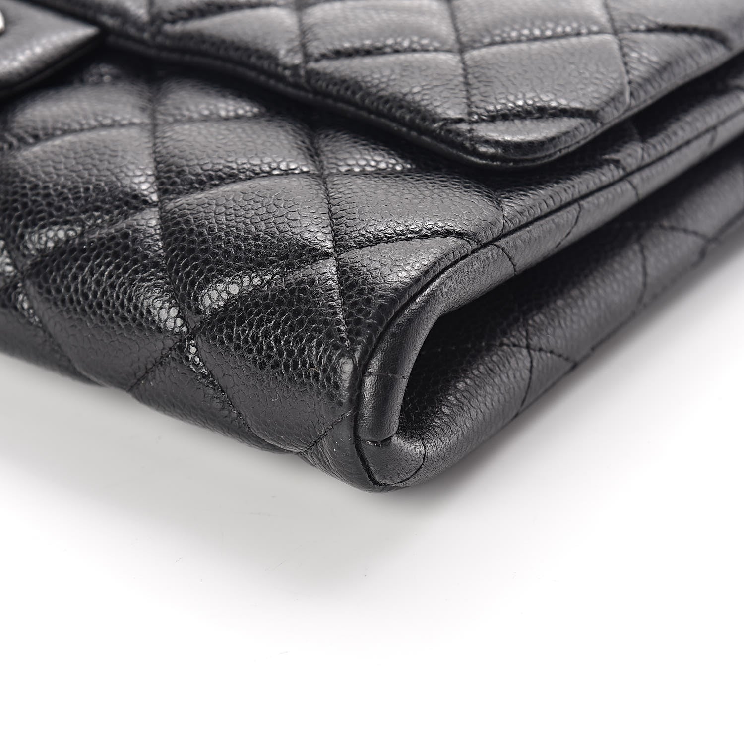 Chanel Caviar Quilted Clutch With Chain Flap Black 9 of 13