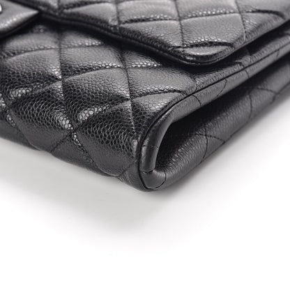 Chanel Caviar Quilted Clutch With Chain Flap Black 9 of 13