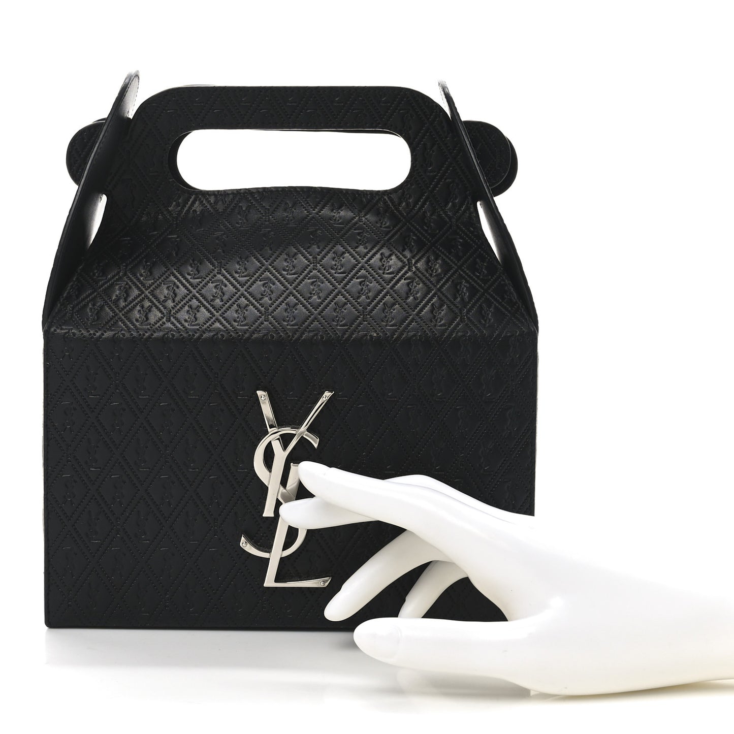 Calfskin Monogram Take Away Box Black