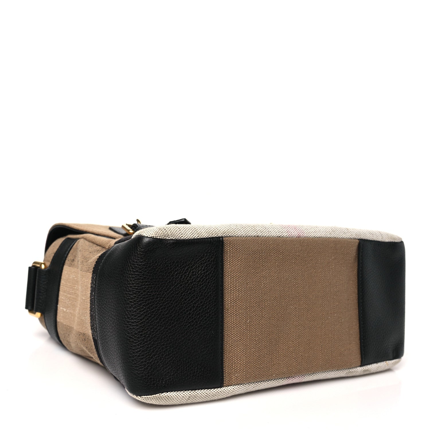 Burberry Canvas Mega Check Baildon Messenger Bag Black 4 of 10