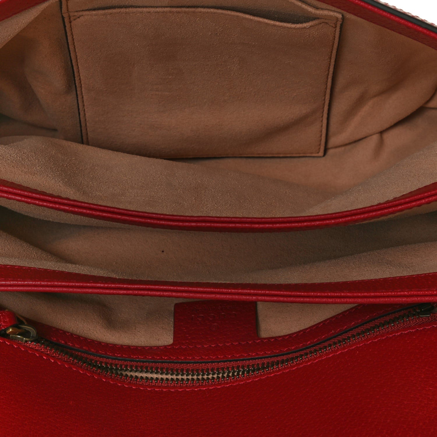 Gucci GG Supreme Monogram Medium Queen Margaret Shoulder Bag Red 5 of 5