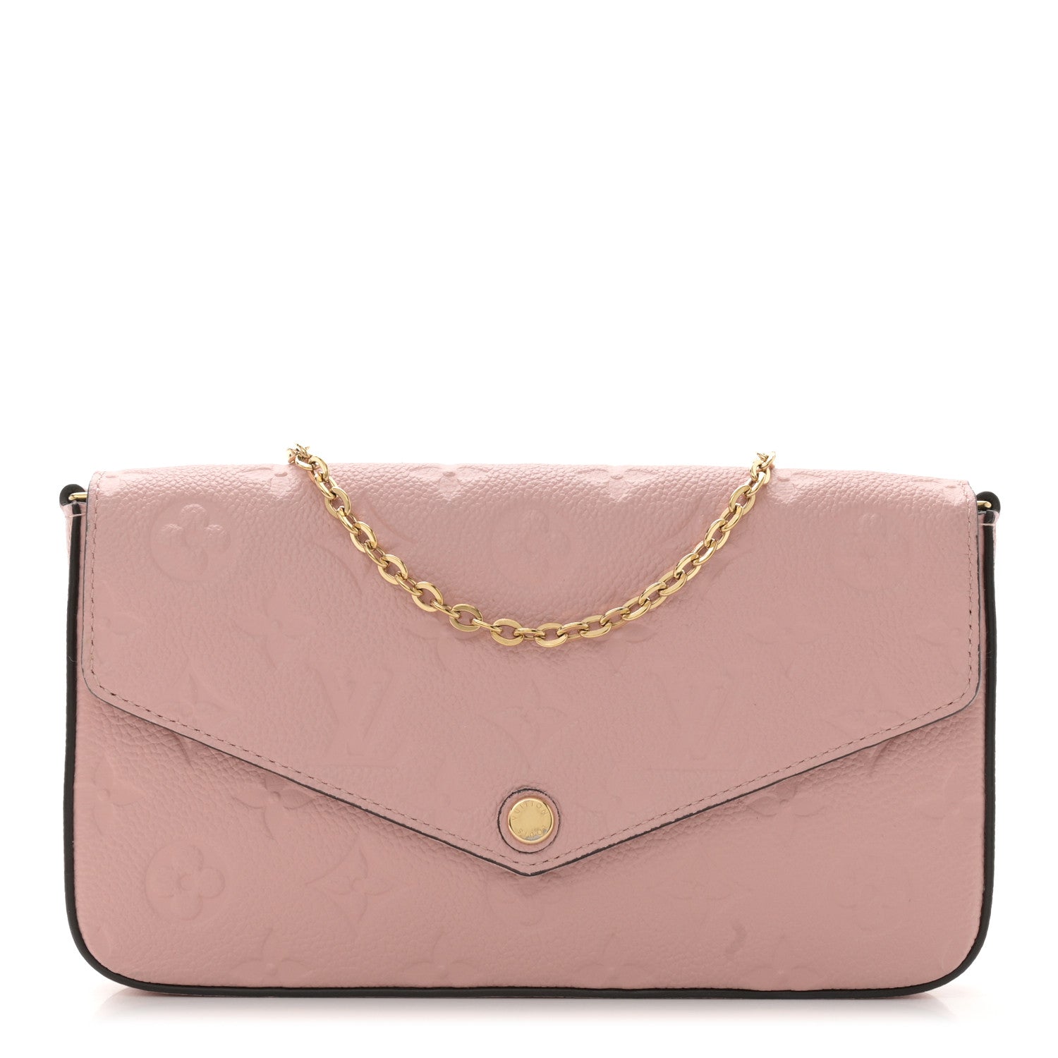 Louis Vuitton Empreinte Pochette Felicie Chain Wallet Rose Poudre 1 of 9