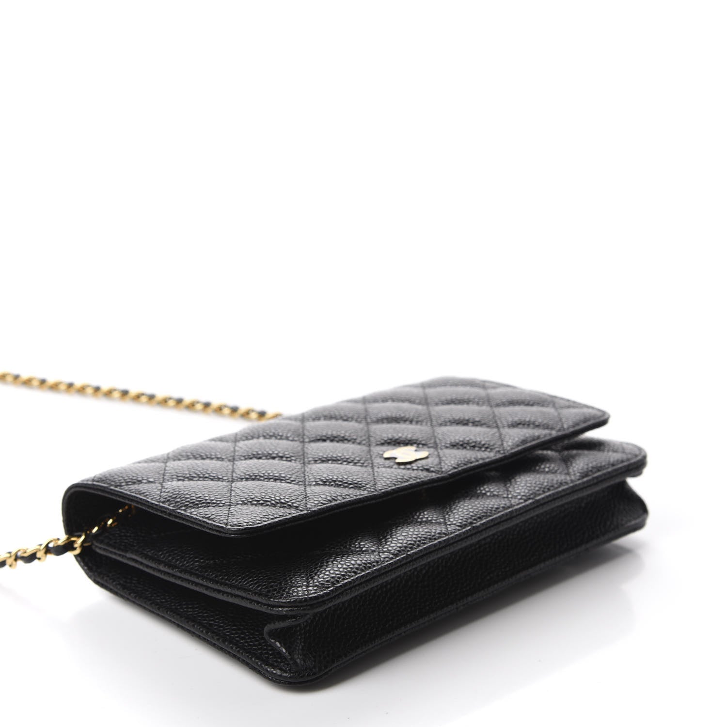 Chanel Caviar Quilted Wallet On Chain WOC Black 4 of 12