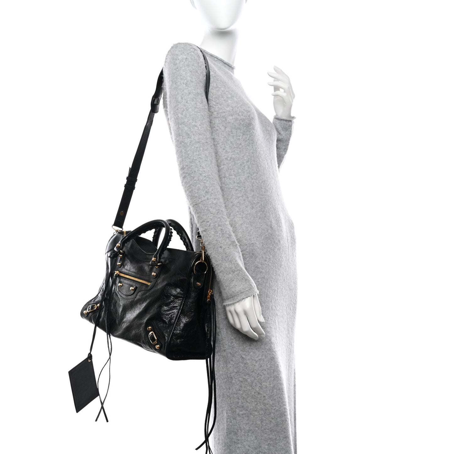 Agneau Classic Gold Hardware City Black