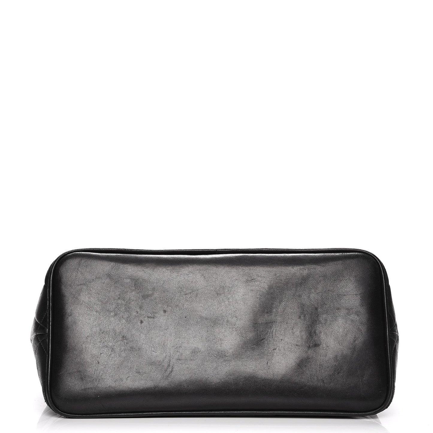 Lambskin Quilted Medallion Tote Black
