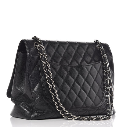 Chanel Caviar Quilted Maxi Single Flap Black 3 of 14