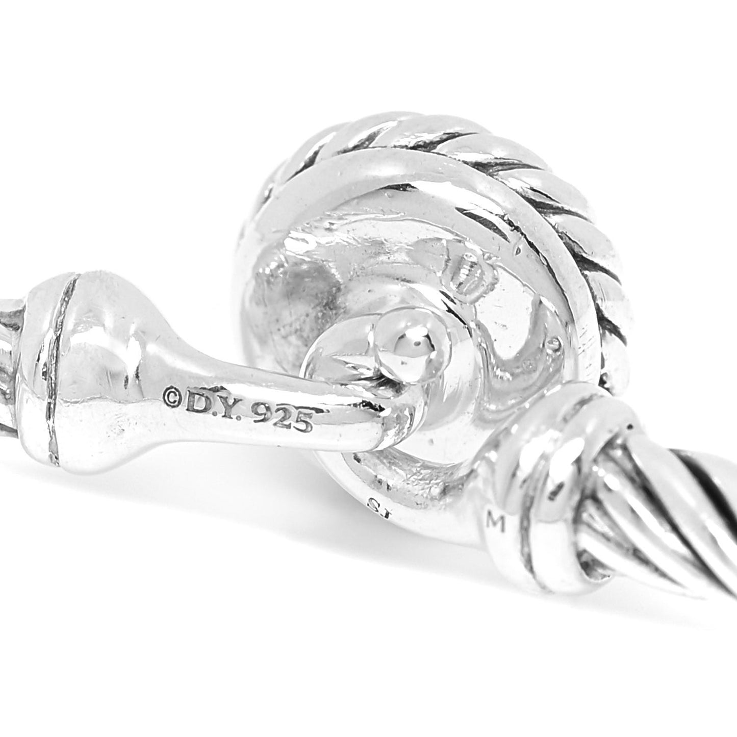 Sterling Silver Diamond 3mm Chatelaine Bracelet
