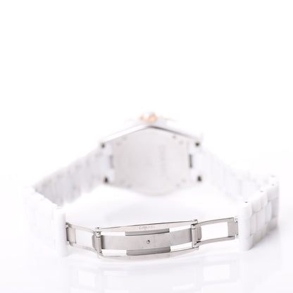 Chanel Stainless Steel 18K Beige Gold Ceramic 36.5mm J12 Automatic Watch White 5 of 7