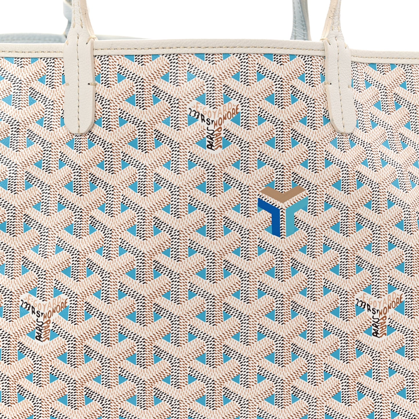 Goyardine Saint Louis Claire Voie PM White Opaline