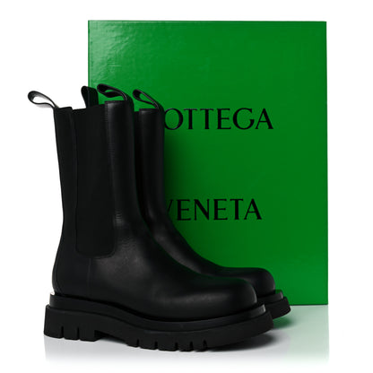 Bottega Veneta Calfskin The Lug Chelsea Boots 37.5 Black 16 of 16