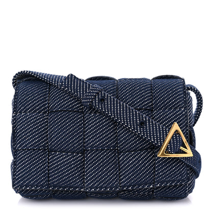 Bottega Veneta Denim Maxi Intrecciato Padded Cassette High Frequency Crossbody Bag Indigo 1 of 7