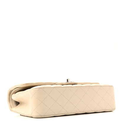 Chanel Lambskin Quilted Medium Double Flap Bijoux Chain Ivory 7 of 23