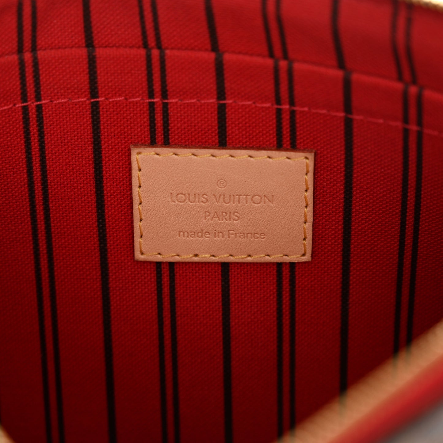 Monogram Neverfull MM GM Pochette Cherry