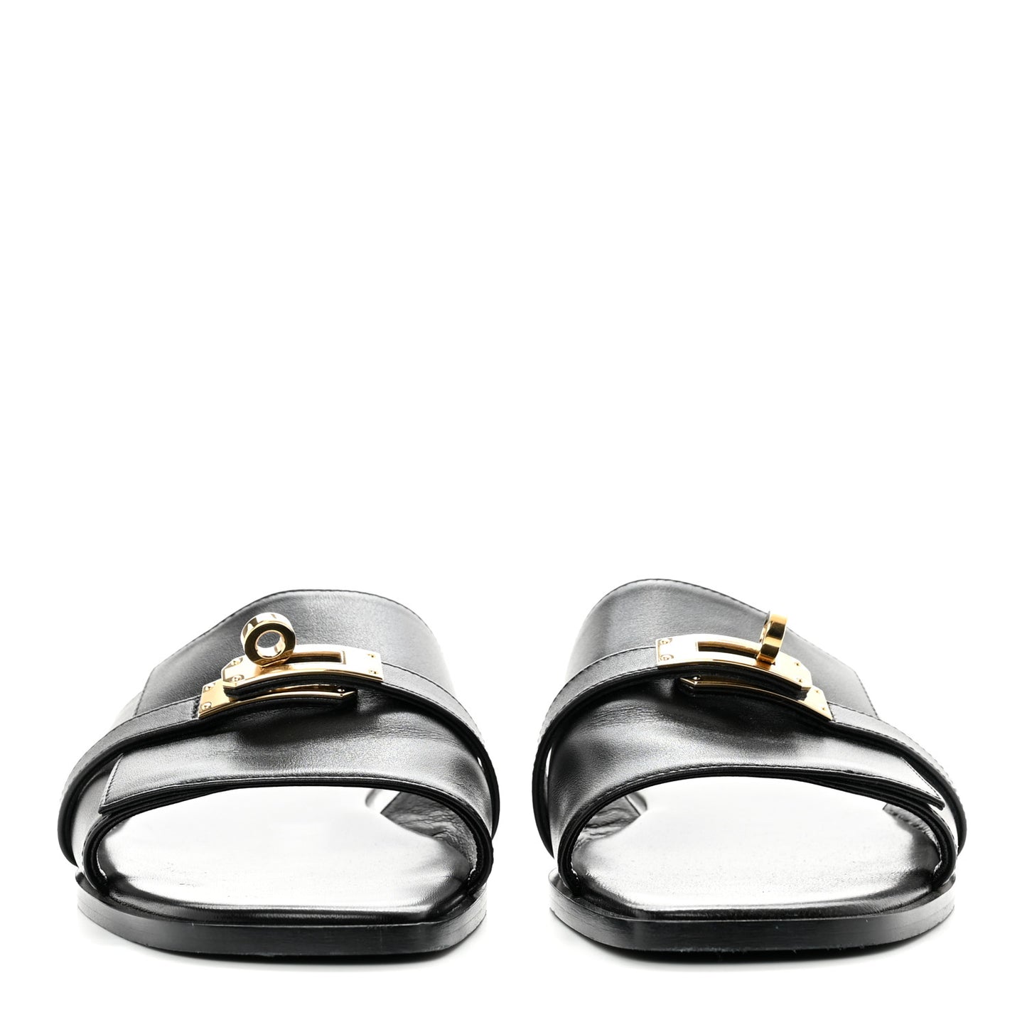 Calfskin Giulia Sandals 40.5 Black